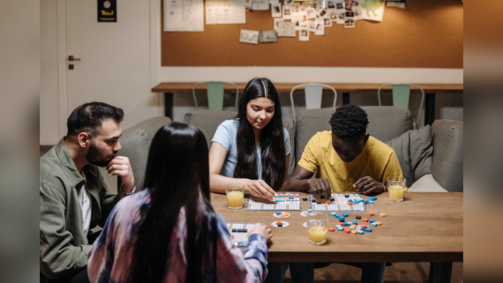 Spellen spelen in de bibliotheek in Bilthoven